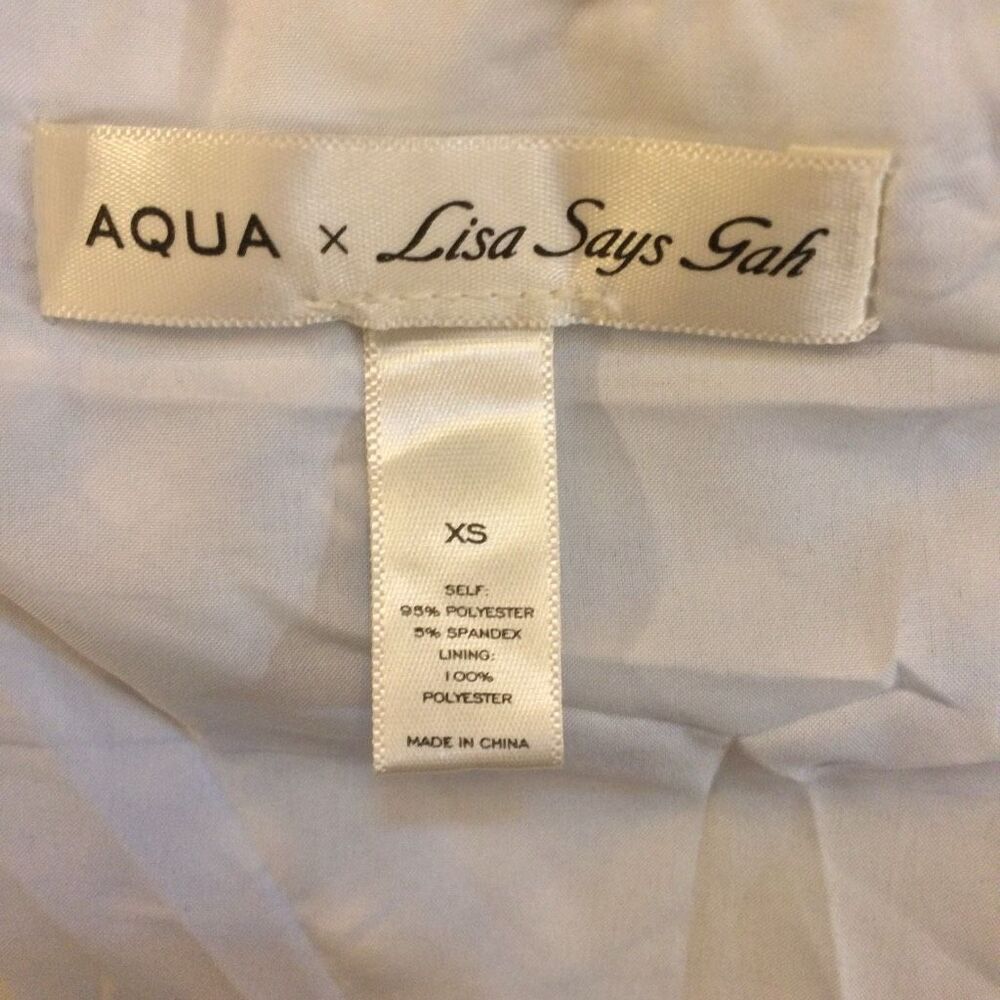 AQUA x Lisa Says Gah Gingham Maxi Dress embroidered xs - Picture 7 of 8